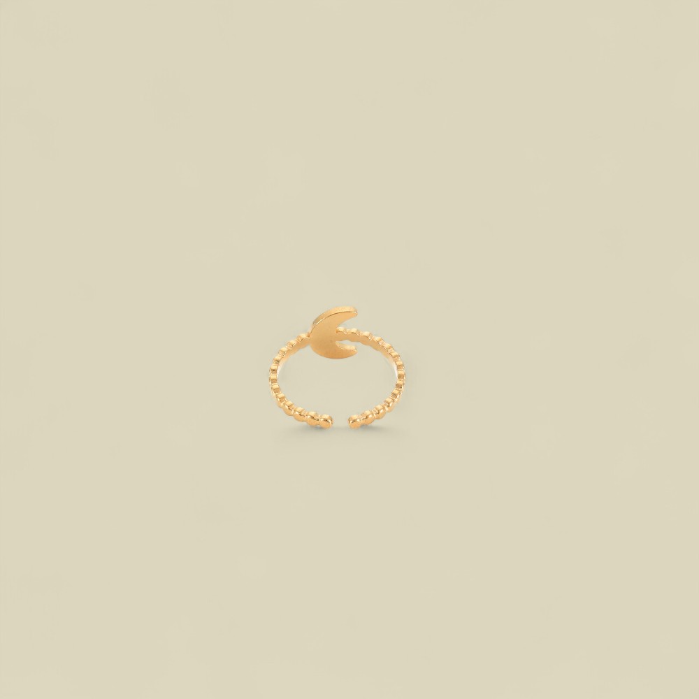 MOON SHAPE RING GOLD