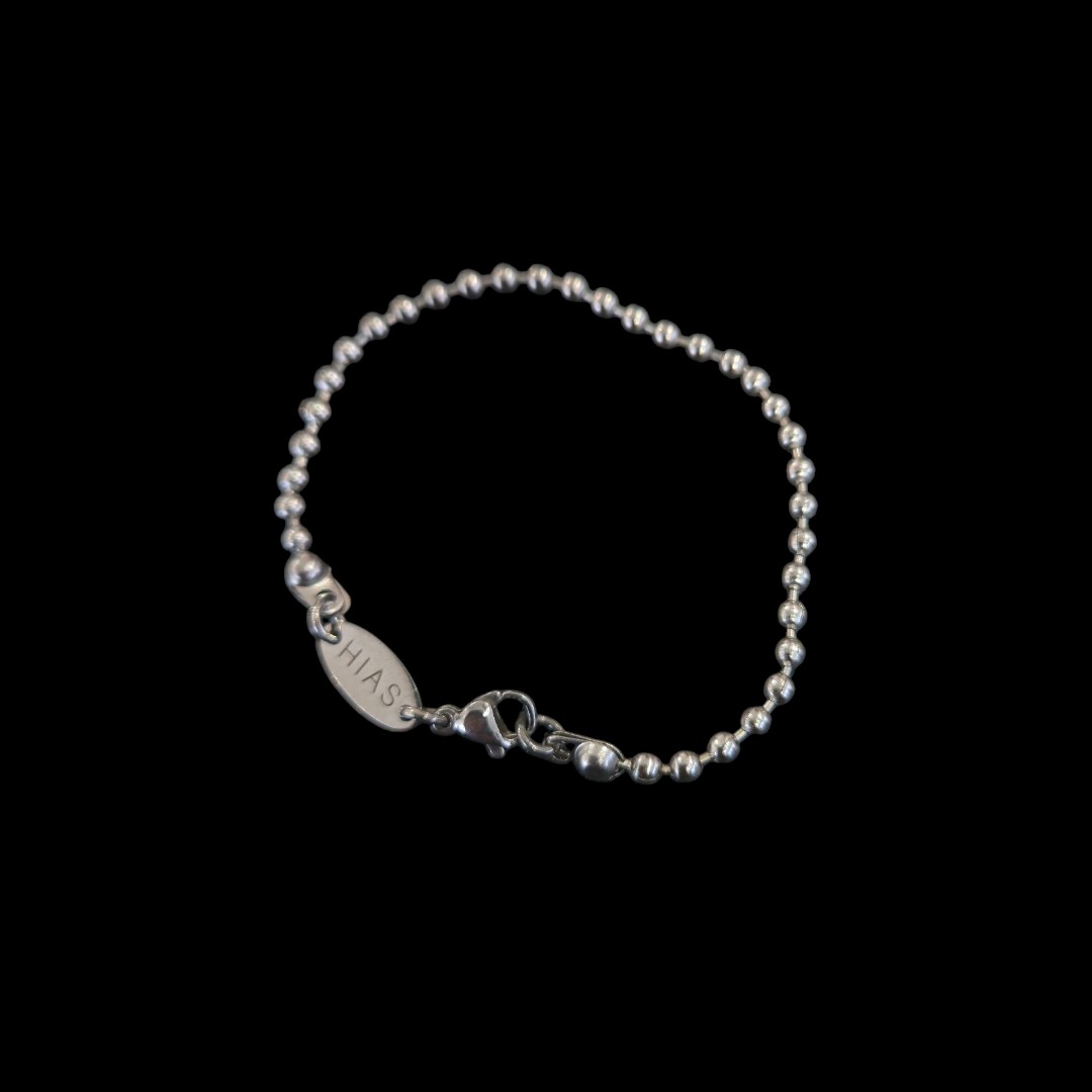 MINIMAL BEAD BRACELET STEEL