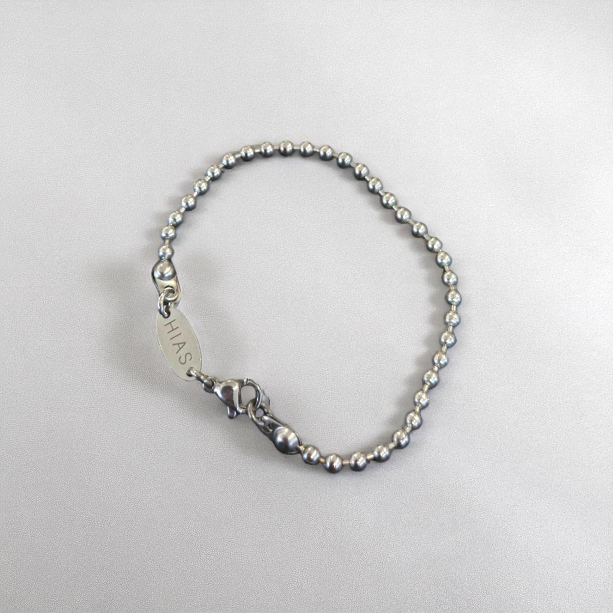 MINIMAL BEAD BRACELET STEEL