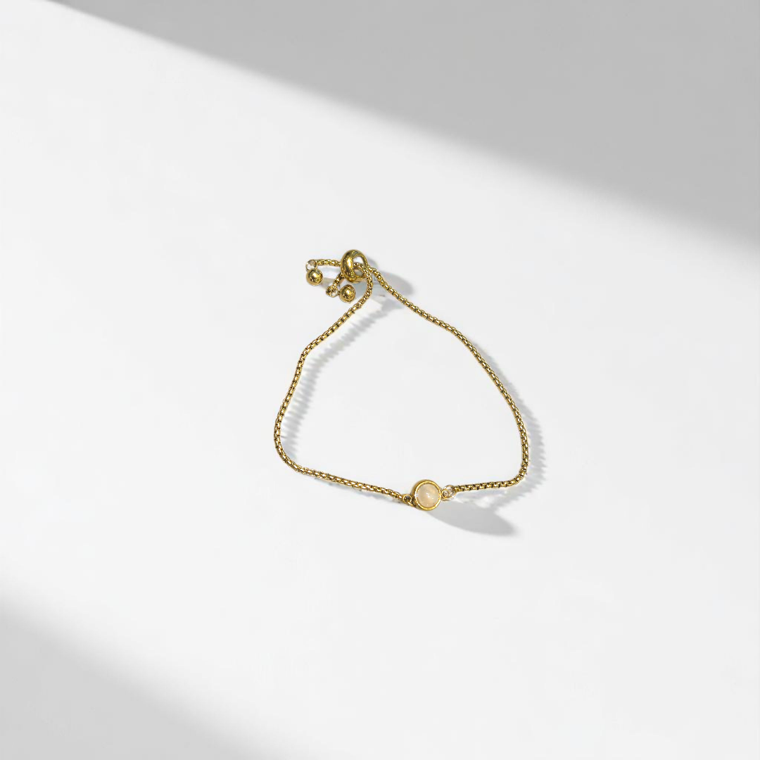 PESONA DAINTY ROSE QUARTZ BRACELET