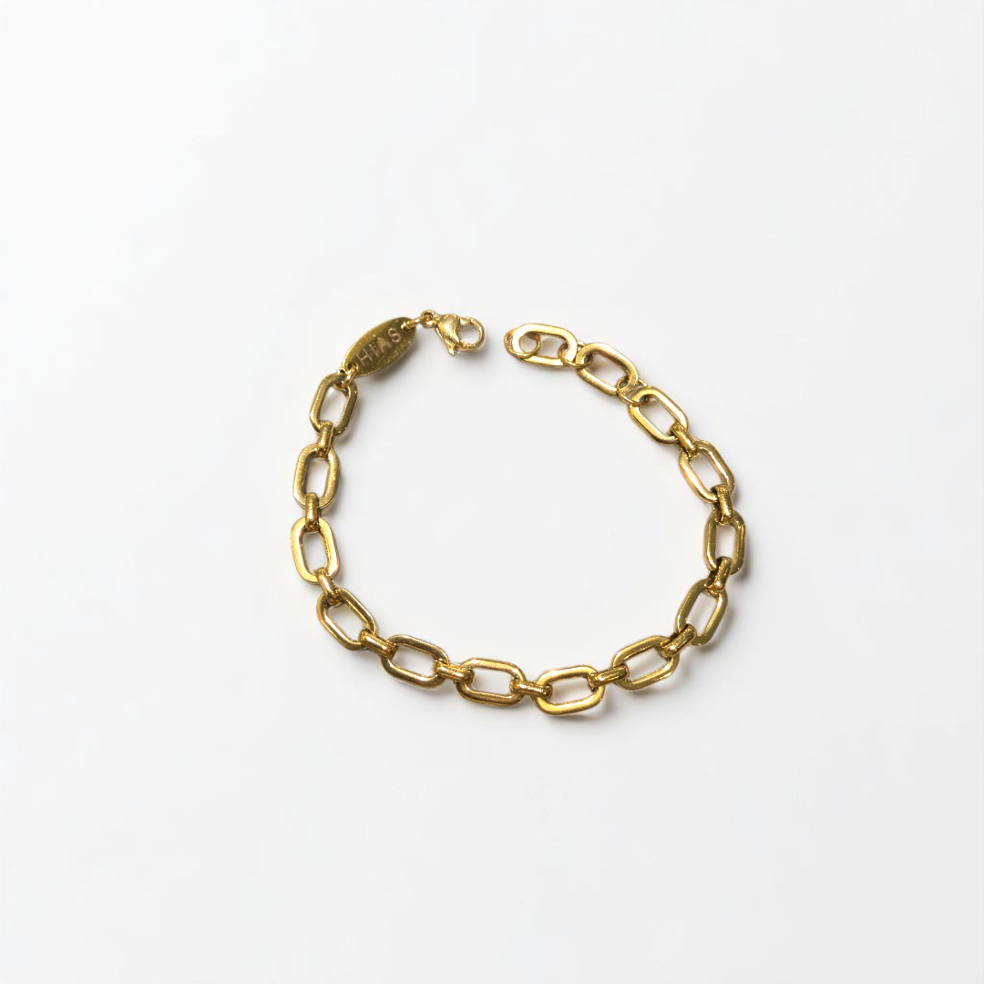 U RECTANGLE BRACELET GOLD