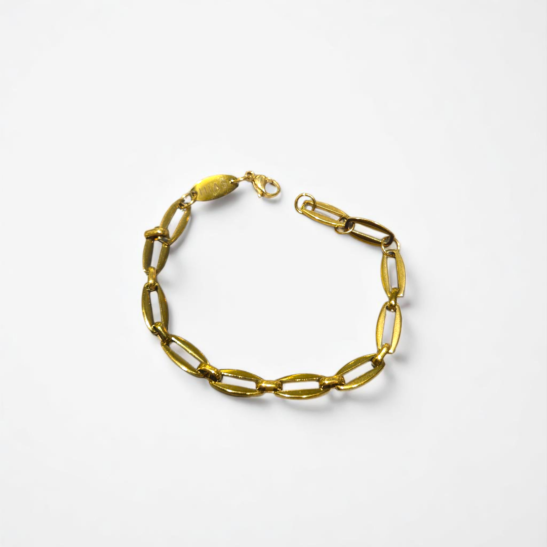 THICK LINK BRACELET GOLD