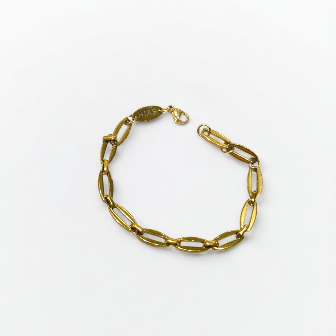 THICK LINK BRACELET GOLD