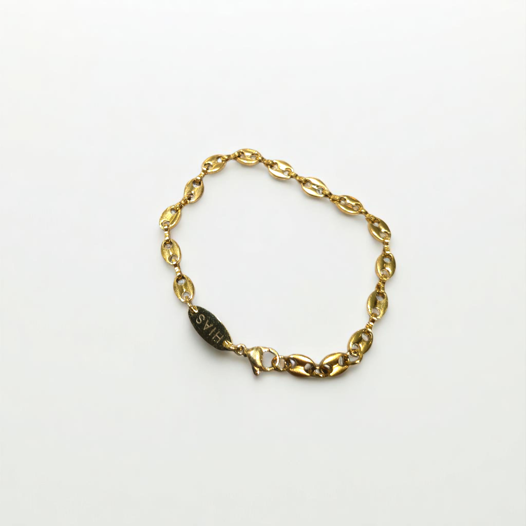 COFFEE BEAN BRACELET GOLD