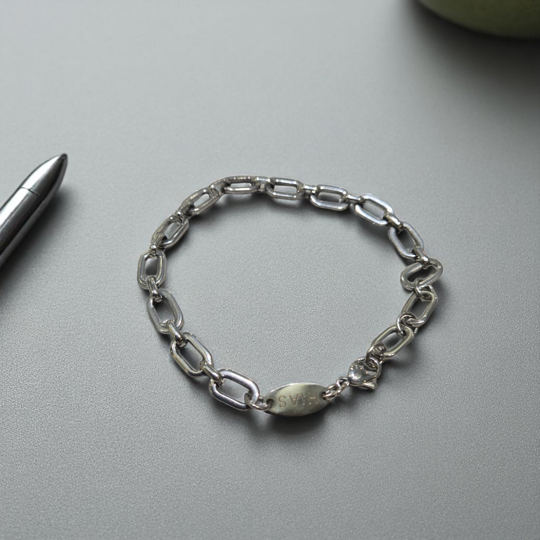 U RECTANGLE BRACELET SILVER