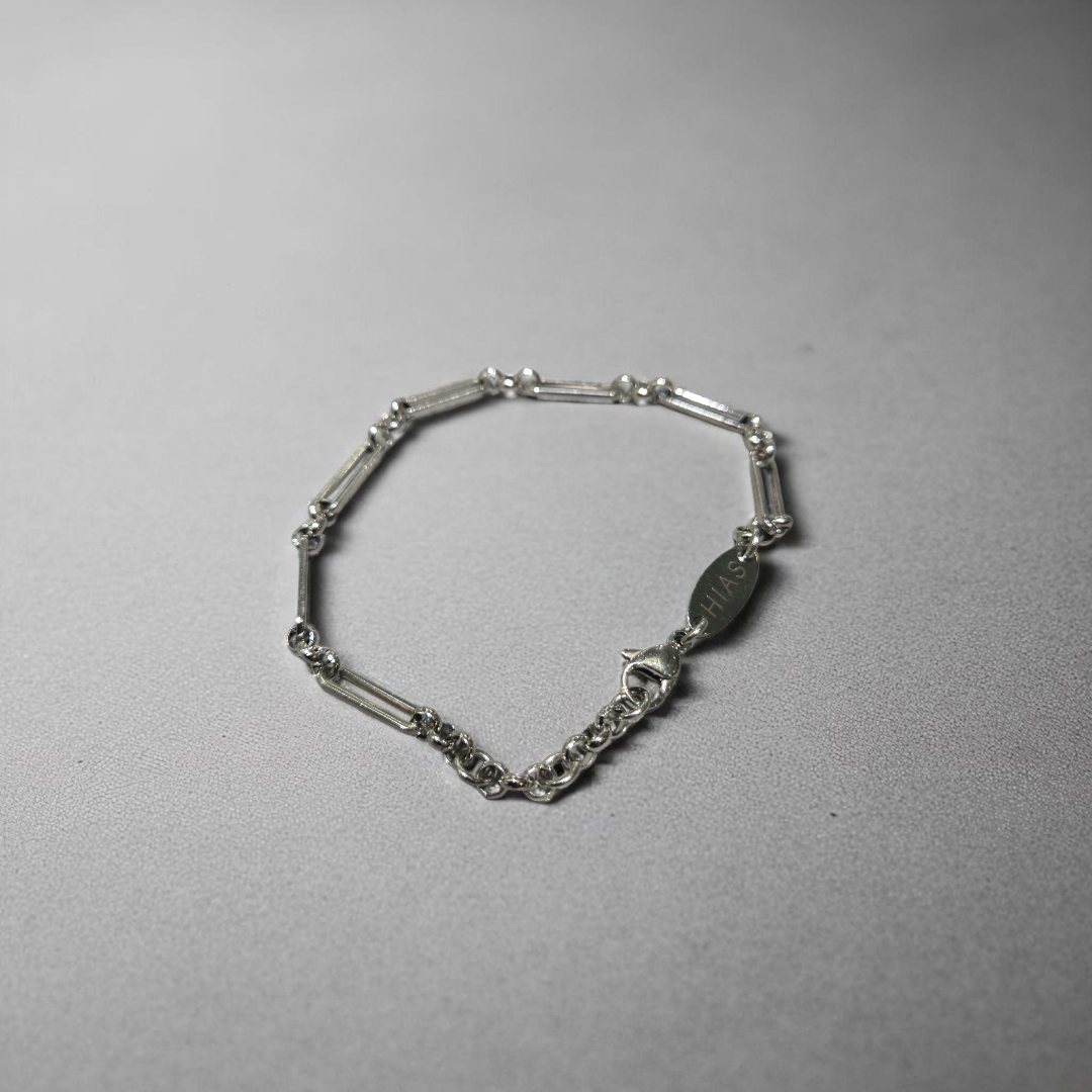 PAPERCLIP LINK BRACELET SILVER