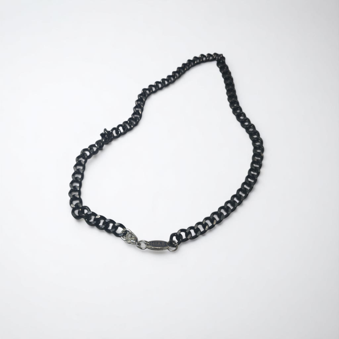 BLACK CUBAN NECKLACE