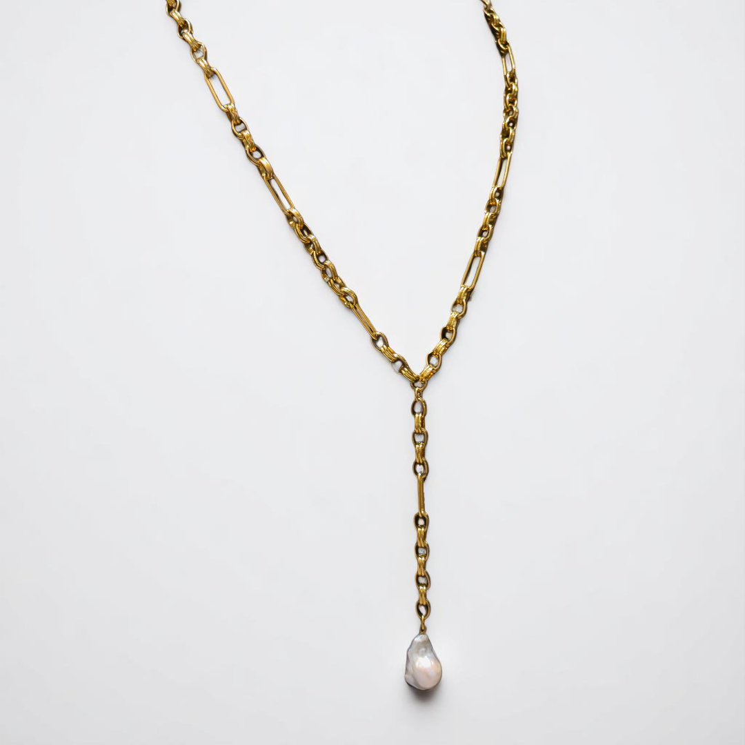 LUXE BAROQUE LARIAT GOLD