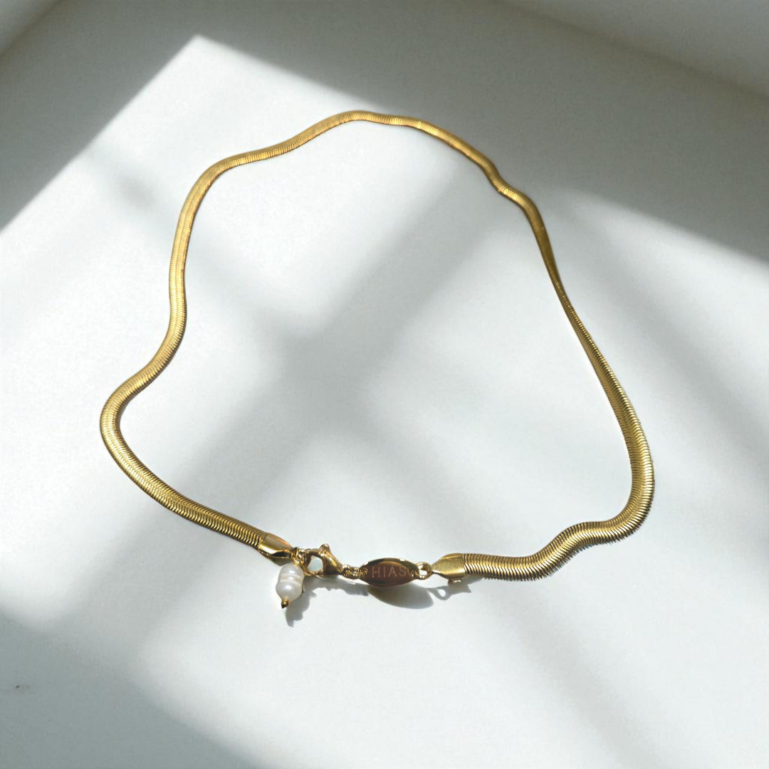 THICK HERRINGBONE NECKLACE