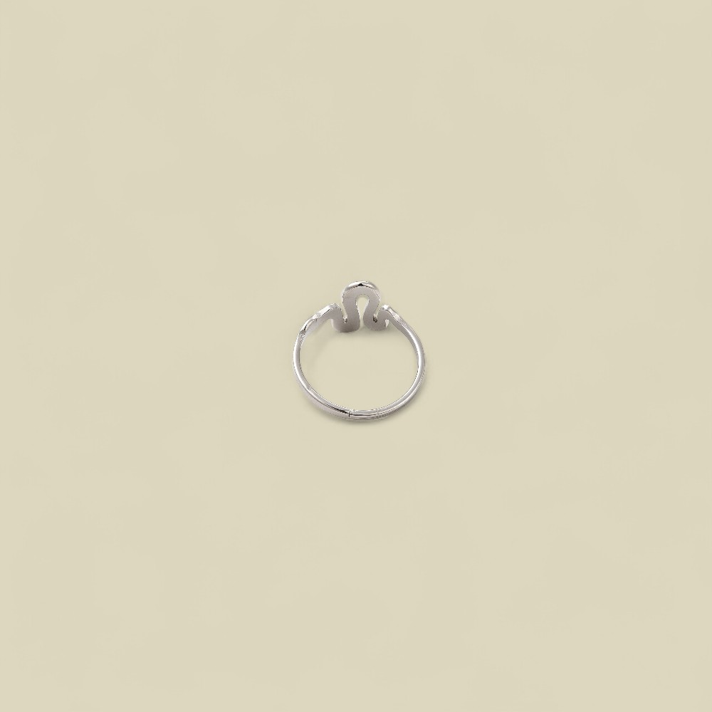 U WAVE RING SILVER