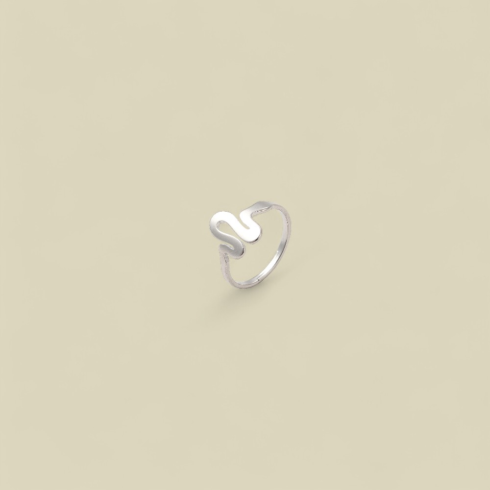 U WAVE RING SILVER