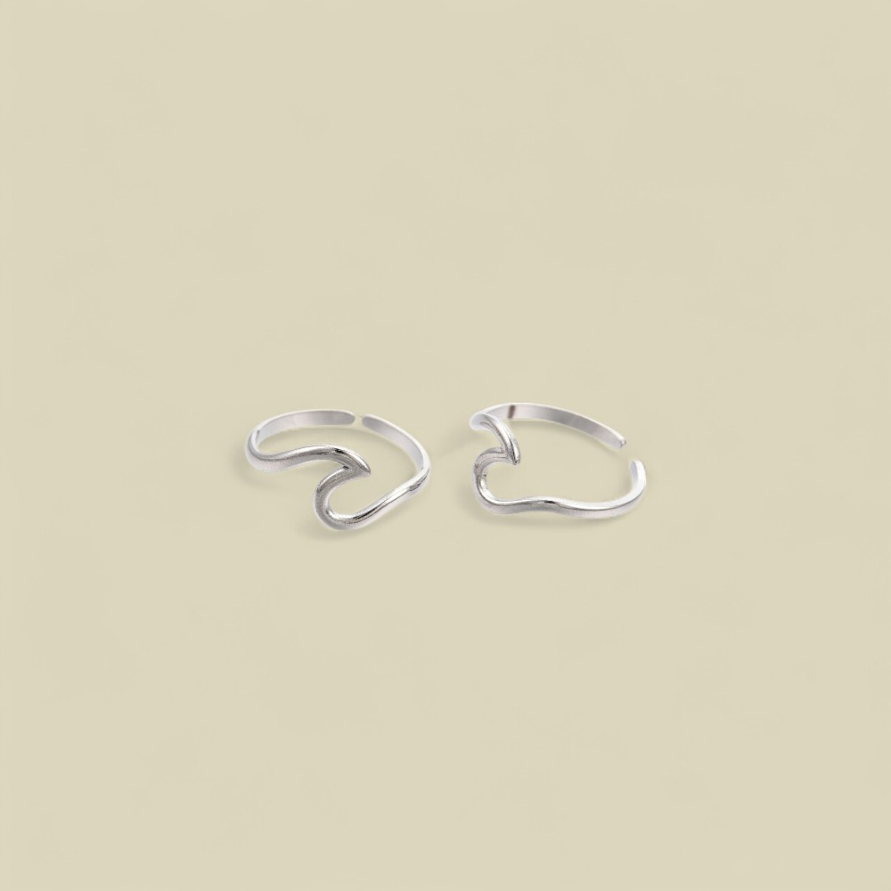 WAVE DAINTY RING SILVER