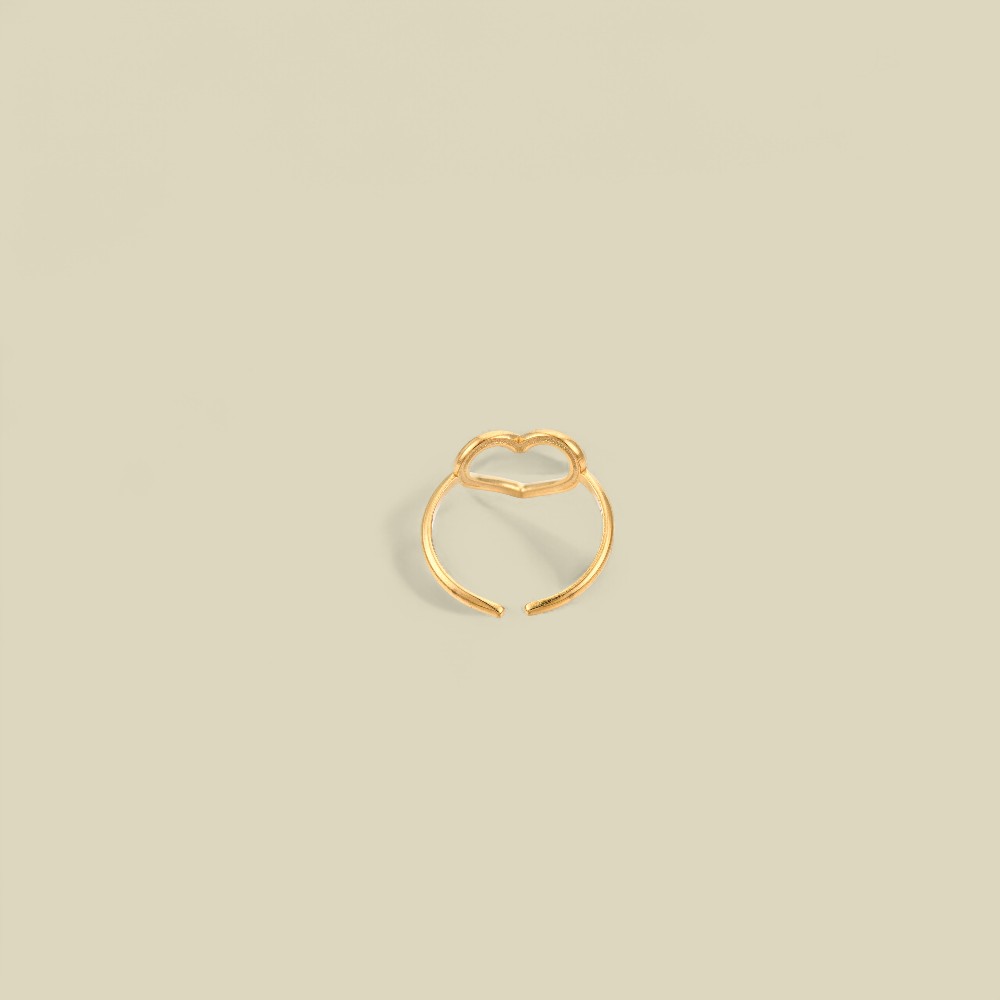 HOLLOW LOVE RING GOLD