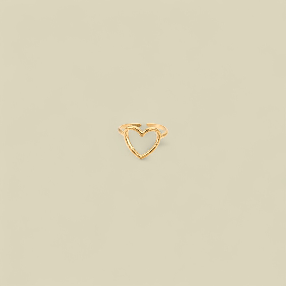 HOLLOW LOVE RING GOLD
