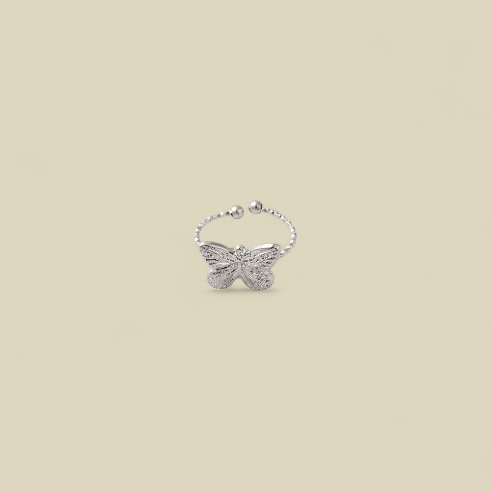 BUTTERFLY RING SILVER