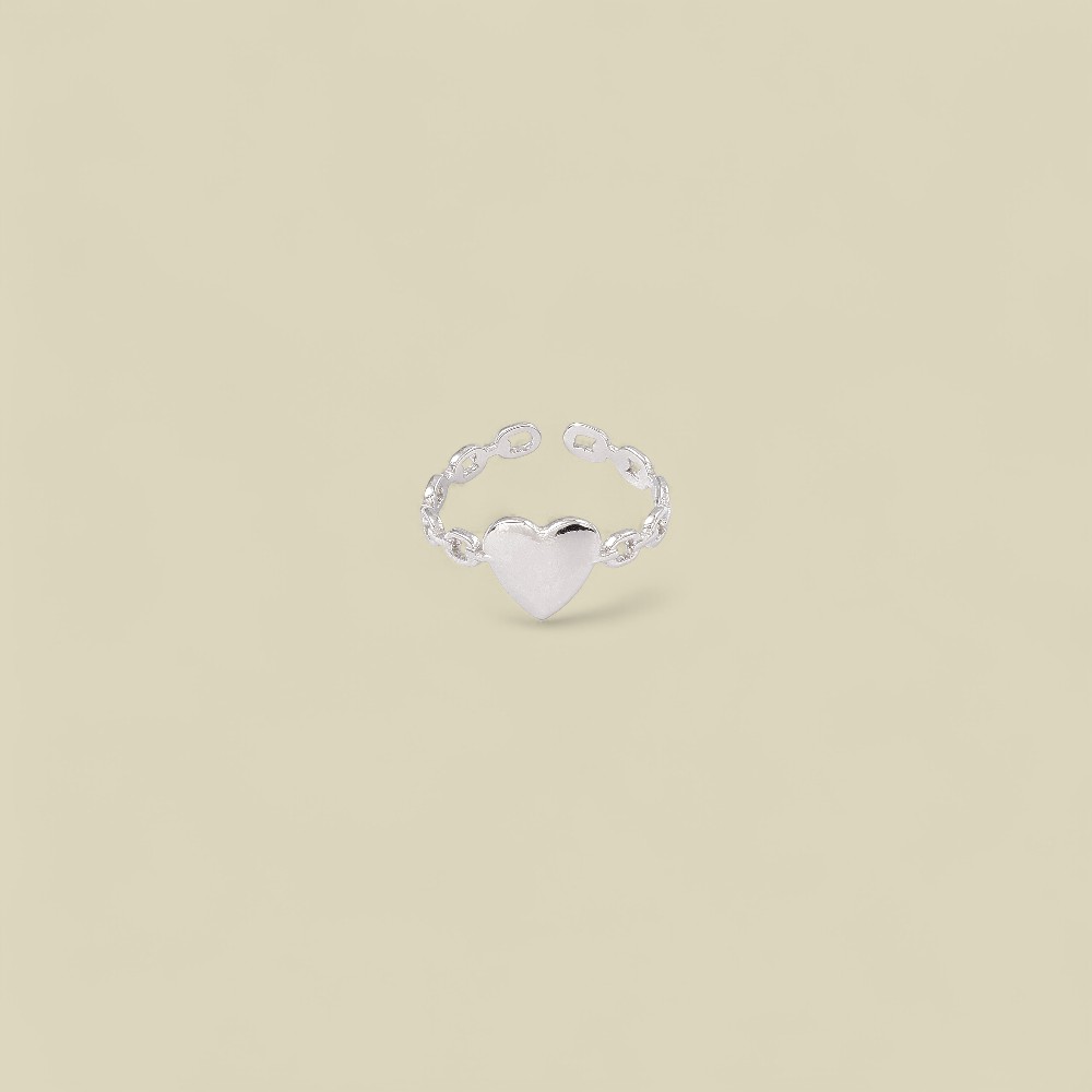 DAINTY SOLID LOVE SILVER