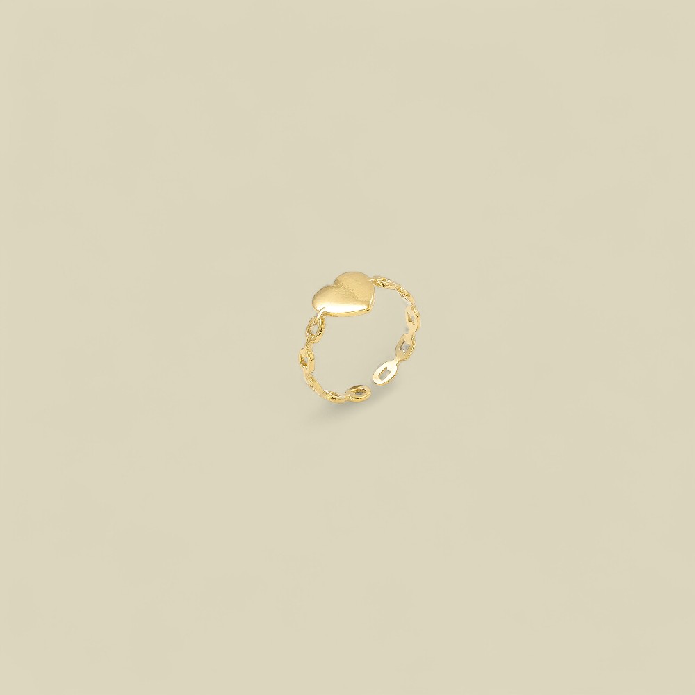 DAINTY SOLID LOVE GOLD