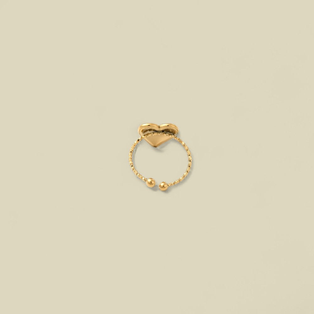 HEART SOLID RING GOLD
