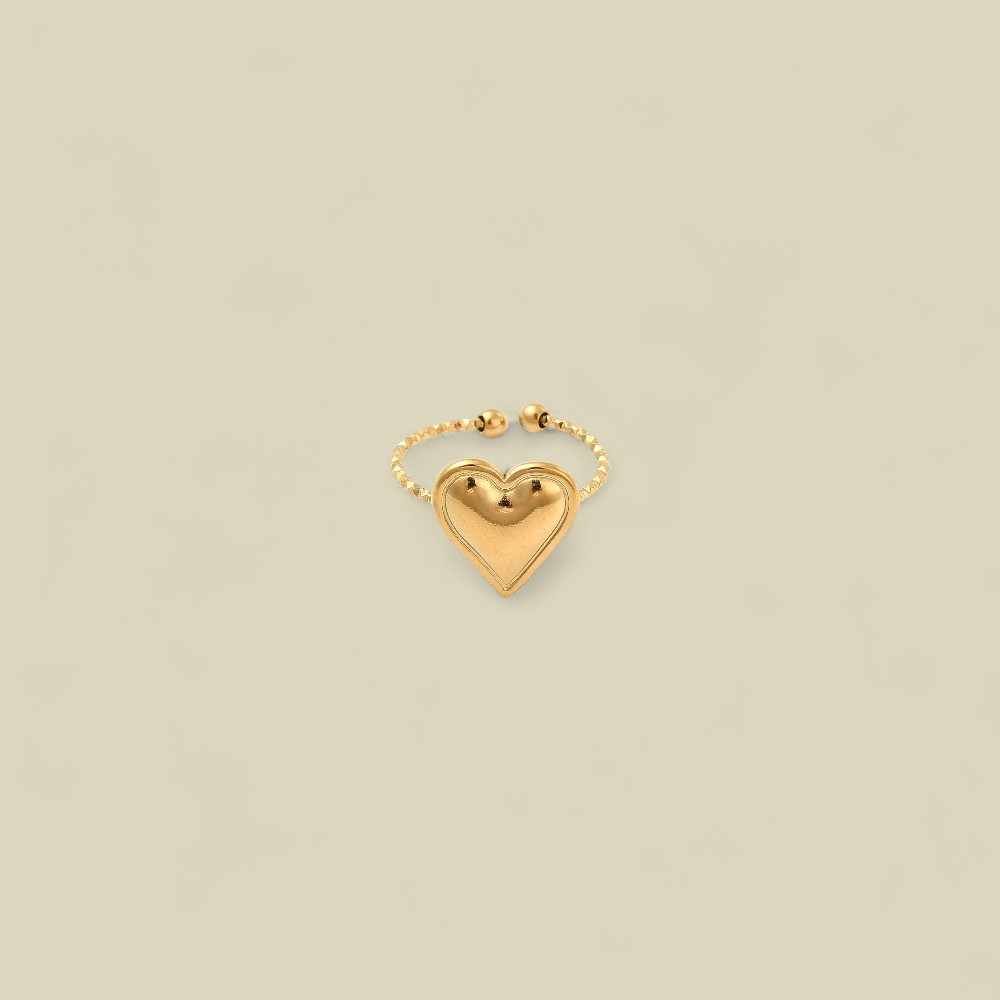 HEART SOLID RING GOLD