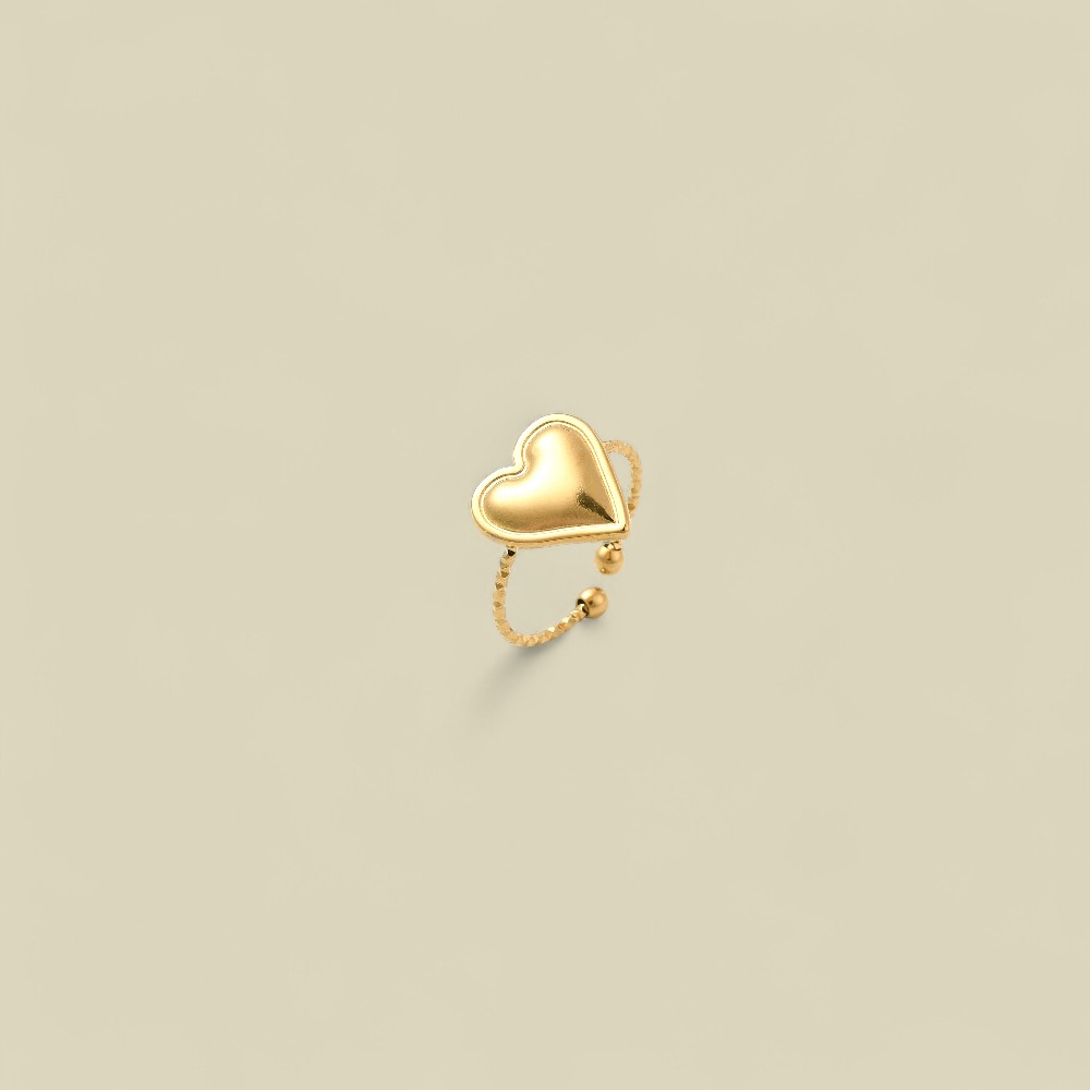 HEART SOLID RING GOLD