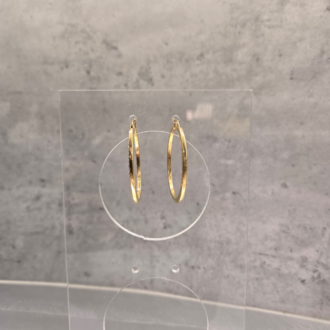 ROUND RHINESTONE HOOP