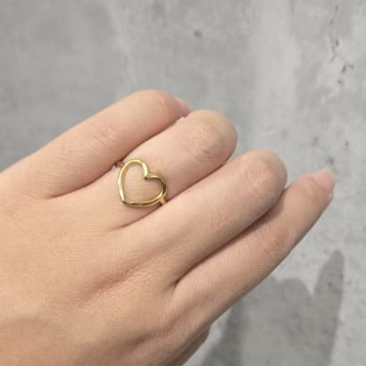 HOLLOW LOVE RING GOLD