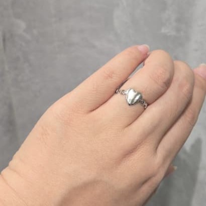 DAINTY SOLID LOVE SILVER