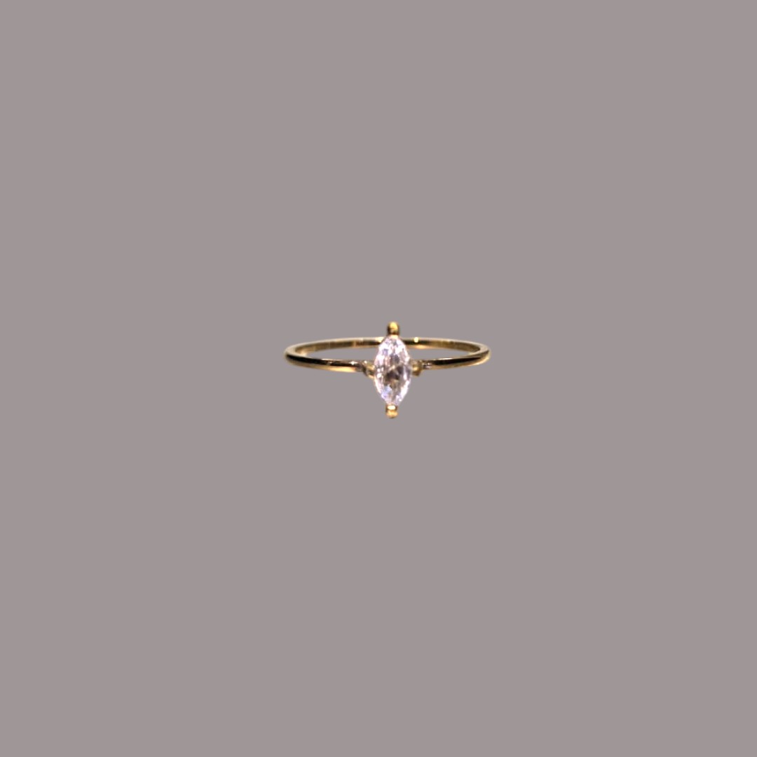 MARQUISE ZIRCON DAINTY RING GOLD