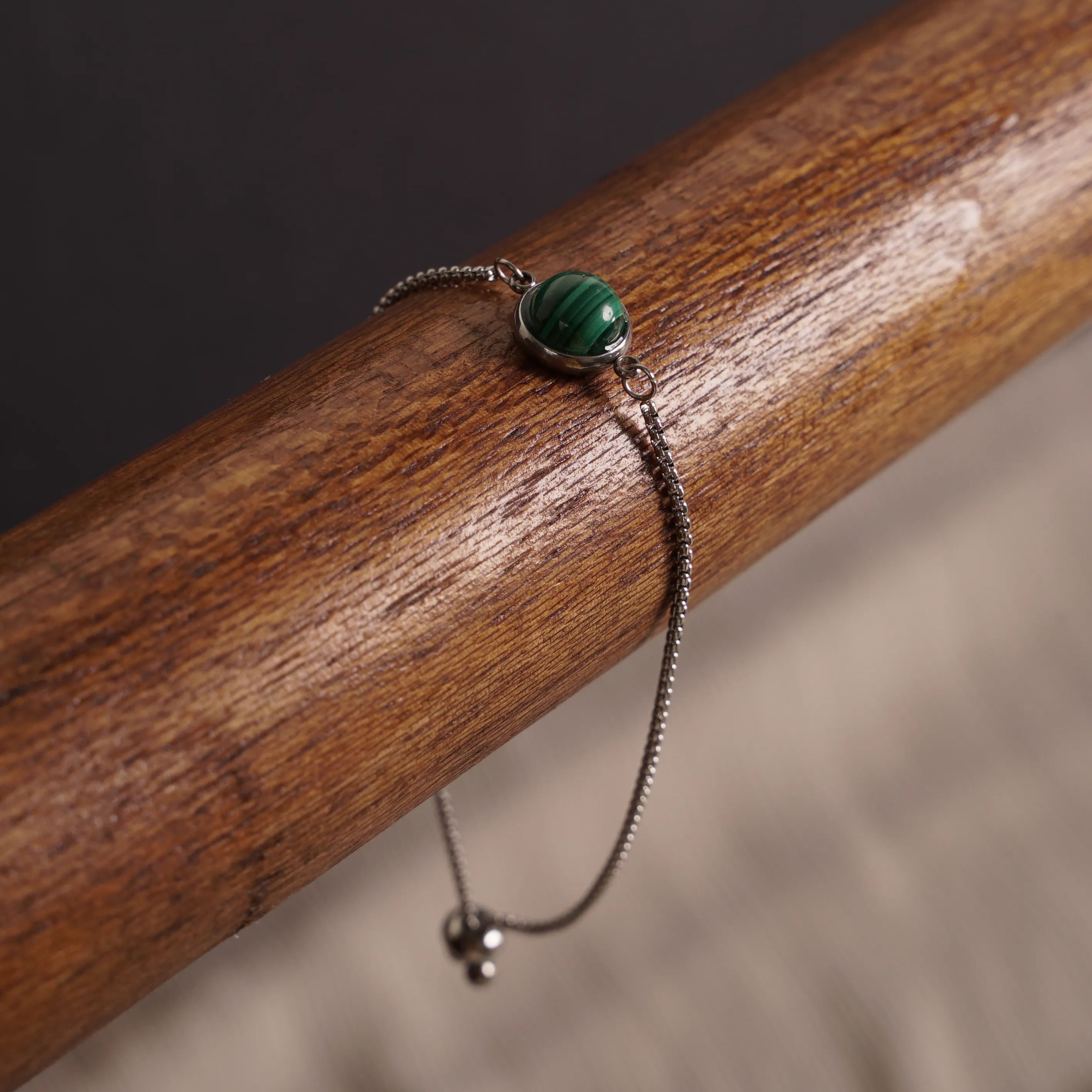 PESONA MALACHITE BRACELET STEEL