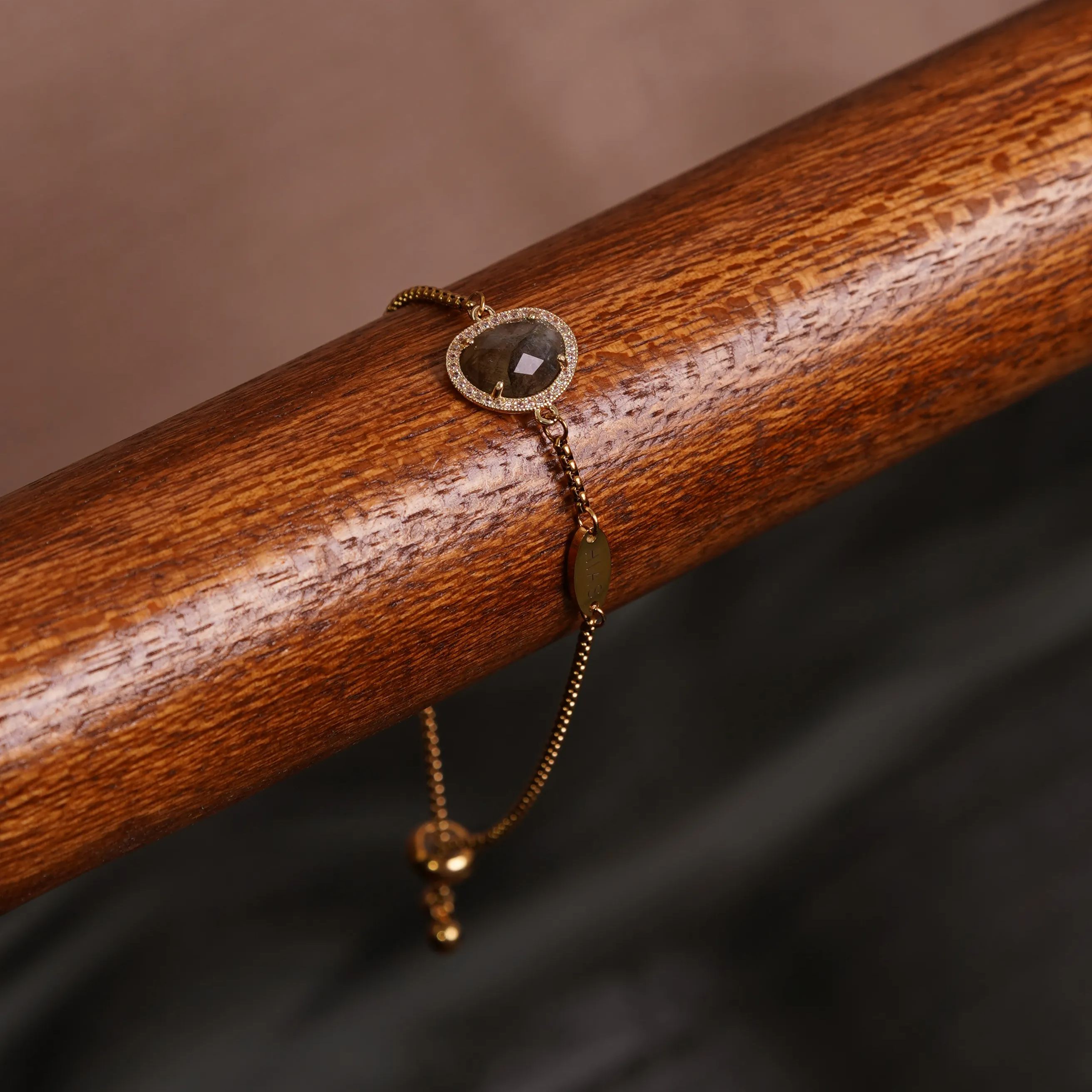 [Copy]TERINDAH OVAL C ROSE QUARTZ BRACELET GOLD