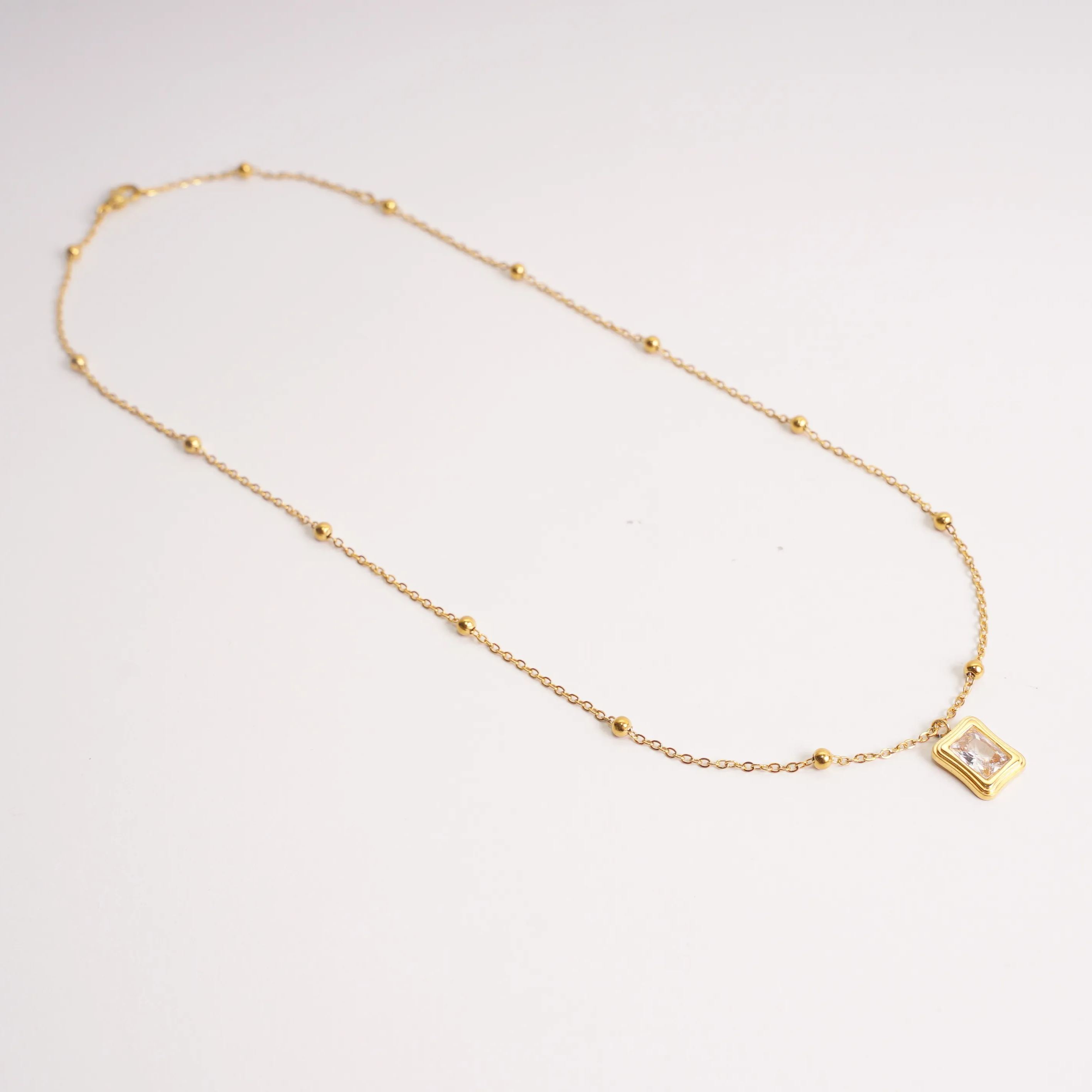 MIRROR NECKLACE GOLD