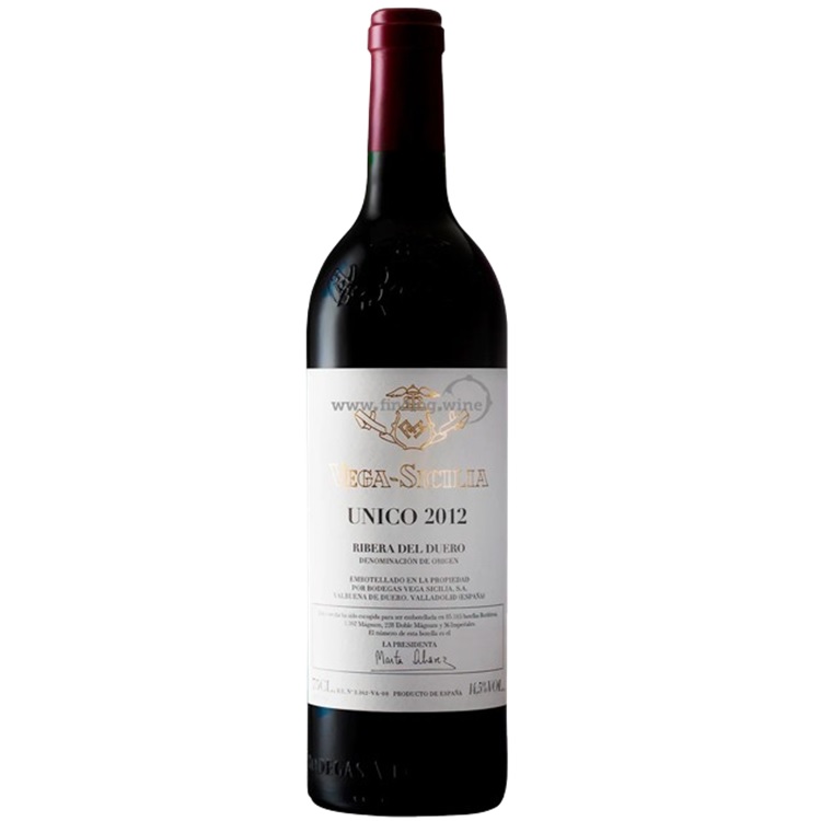 Bodegas Vega Sicilia Unico 2012