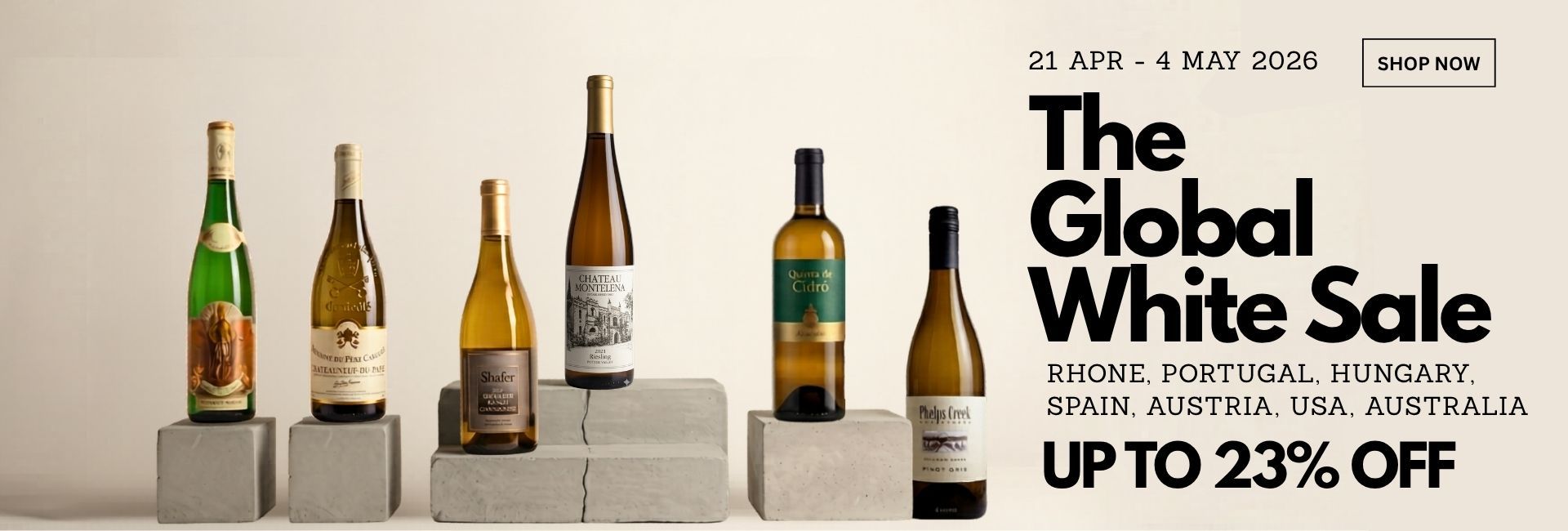 The Global White Sale 21 Apr - 4 May