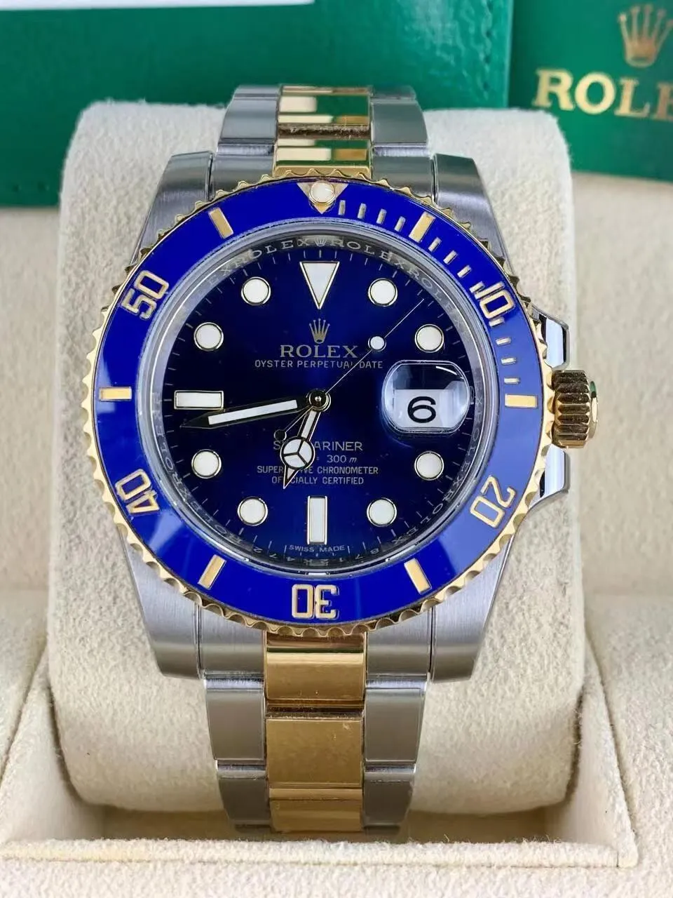 当日出荷 ROLEX ロレックス サブマリーナー デイト116613LB ブルー ランダムシリアル 40MM