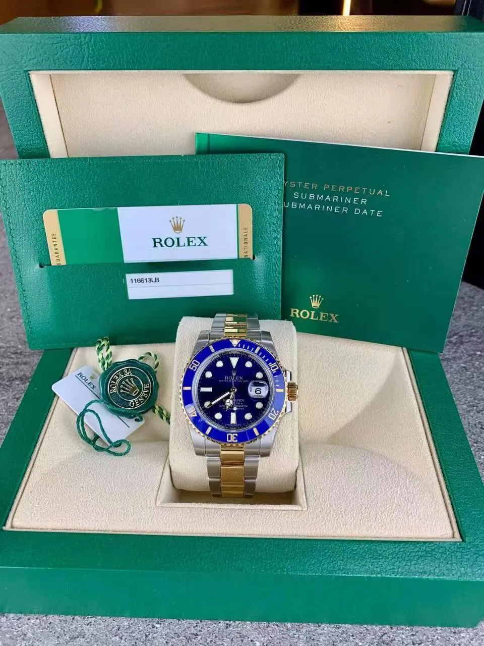 当日出荷 ROLEX ロレックス サブマリーナー デイト116613LB ブルー ランダムシリアル 40MM
