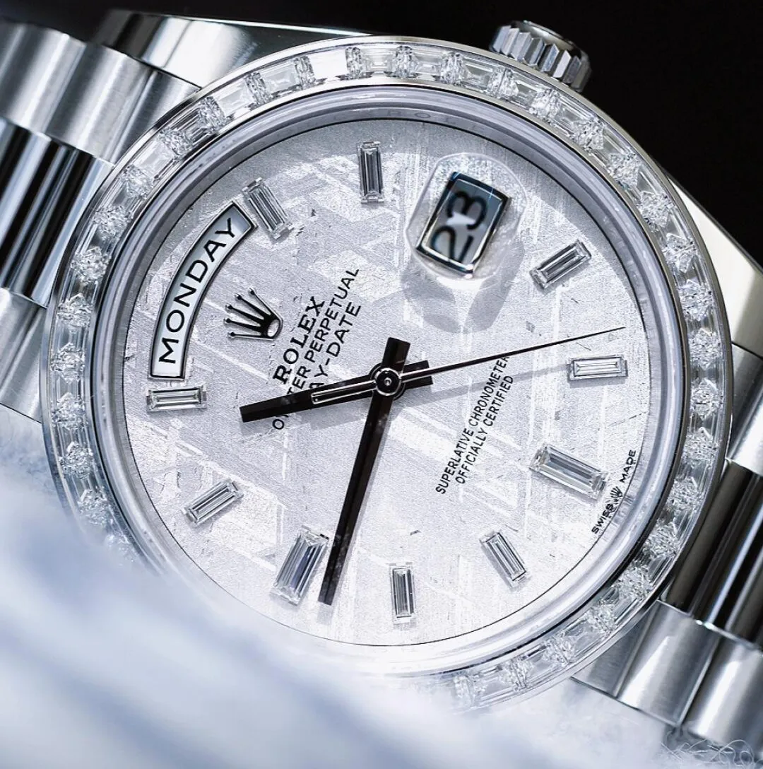 当日出荷 ロレックス ROLEX Day-Date 40(デイデイト) 40 | オイスター、40 mm、ホワイトゴールド、ダイヤモンド  リファレンス 228349RBR-0040