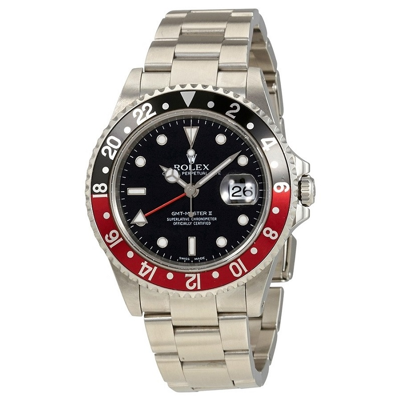 ROLEXロレックスグリニッジタイプ2赤と黒のコーラリング16710COKE