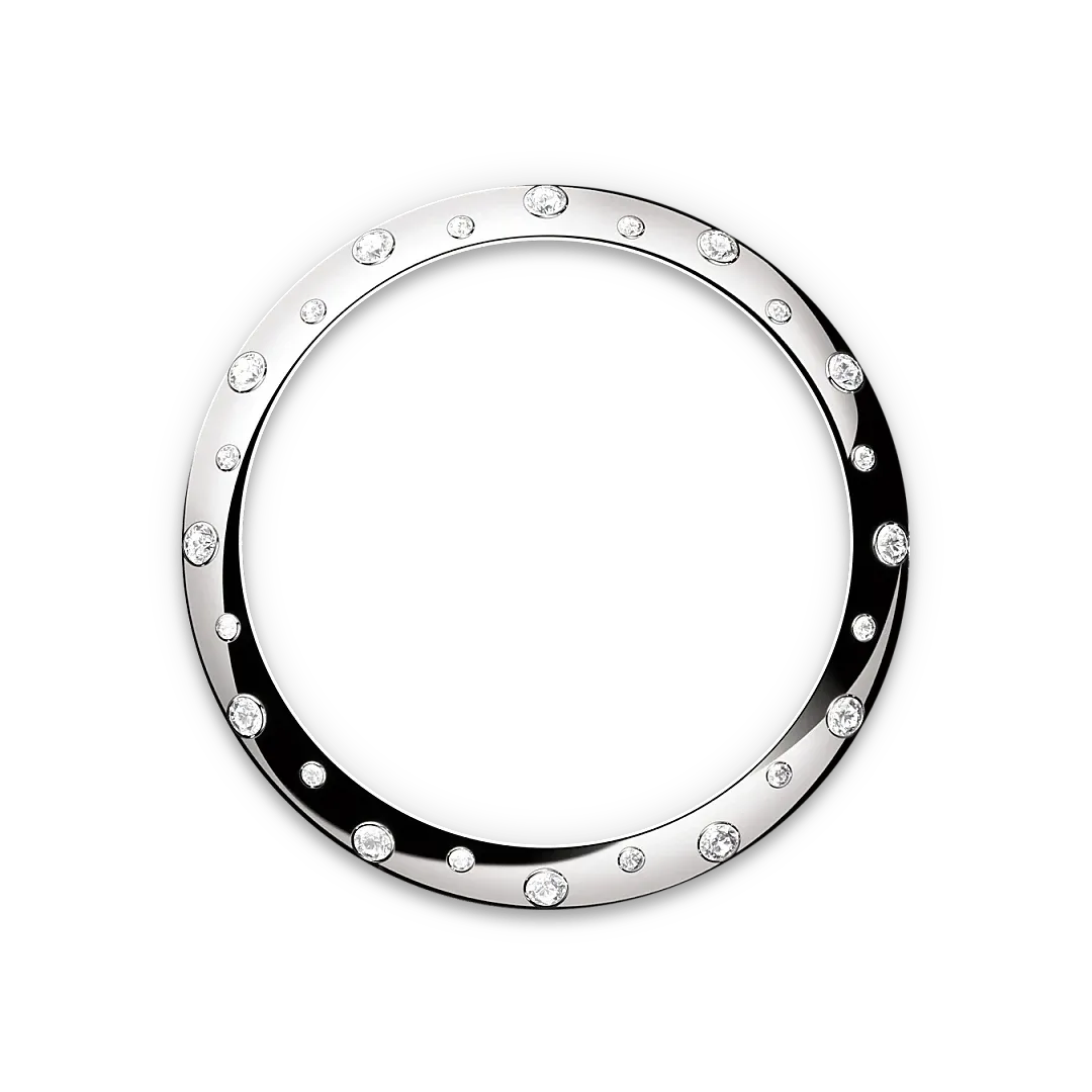 Rolex デイトジャスト 31 オイスター、31 mm、オイスタースチール＆ホワイトゴールド、ダイヤモンド