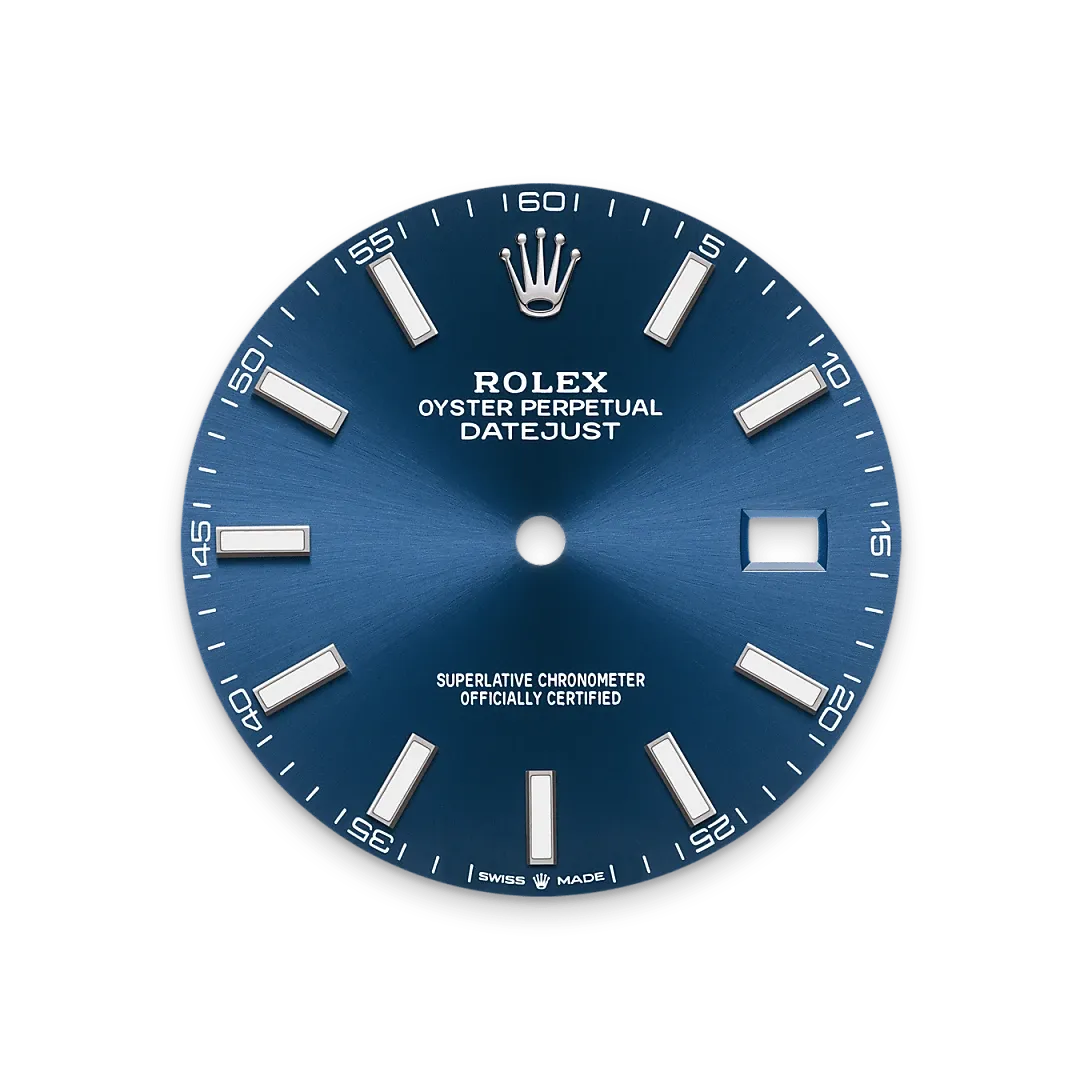 Rolex デイトジャスト 41 オイスター、41 mm、オイスタースチール＆ホワイトゴールド