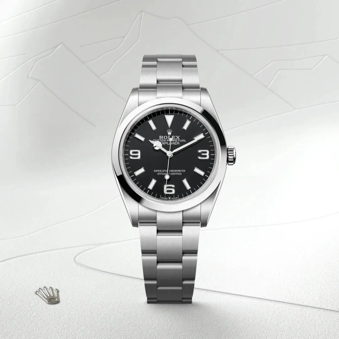 当日出荷 ROLEX ロレックス エクスプローラー I 214270 ランダムシリアルエクスプローラー 40  オイスター、40 mm、オイスタースチール
