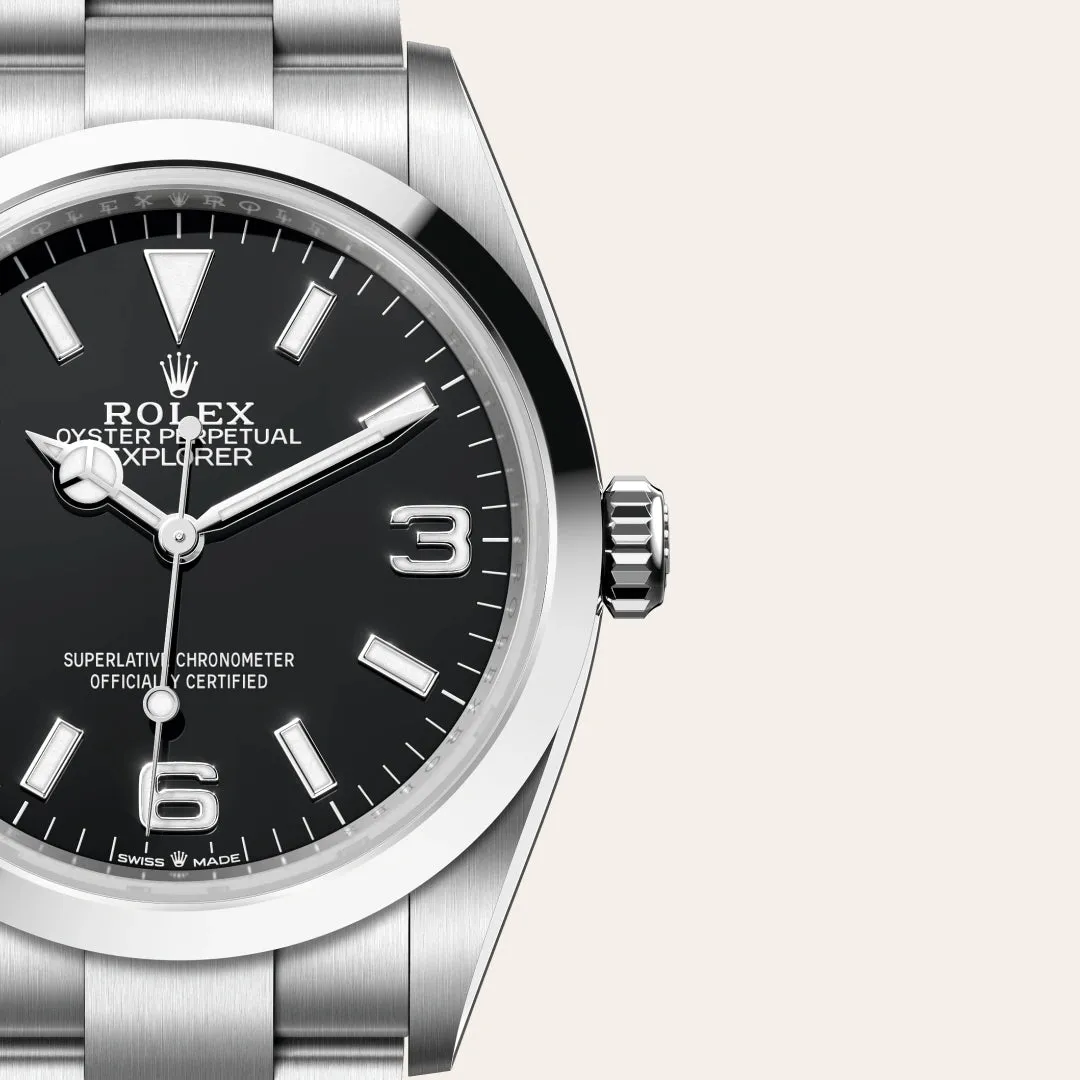 当日出荷 ROLEX ロレックス エクスプローラー I 214270 ランダムシリアルエクスプローラー 40  オイスター、40 mm、オイスタースチール