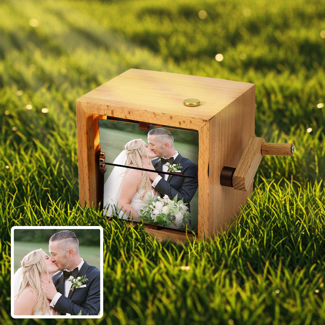 Hand-crank Animation Machine Custom Photo Flipbook Box Wedding Gifts