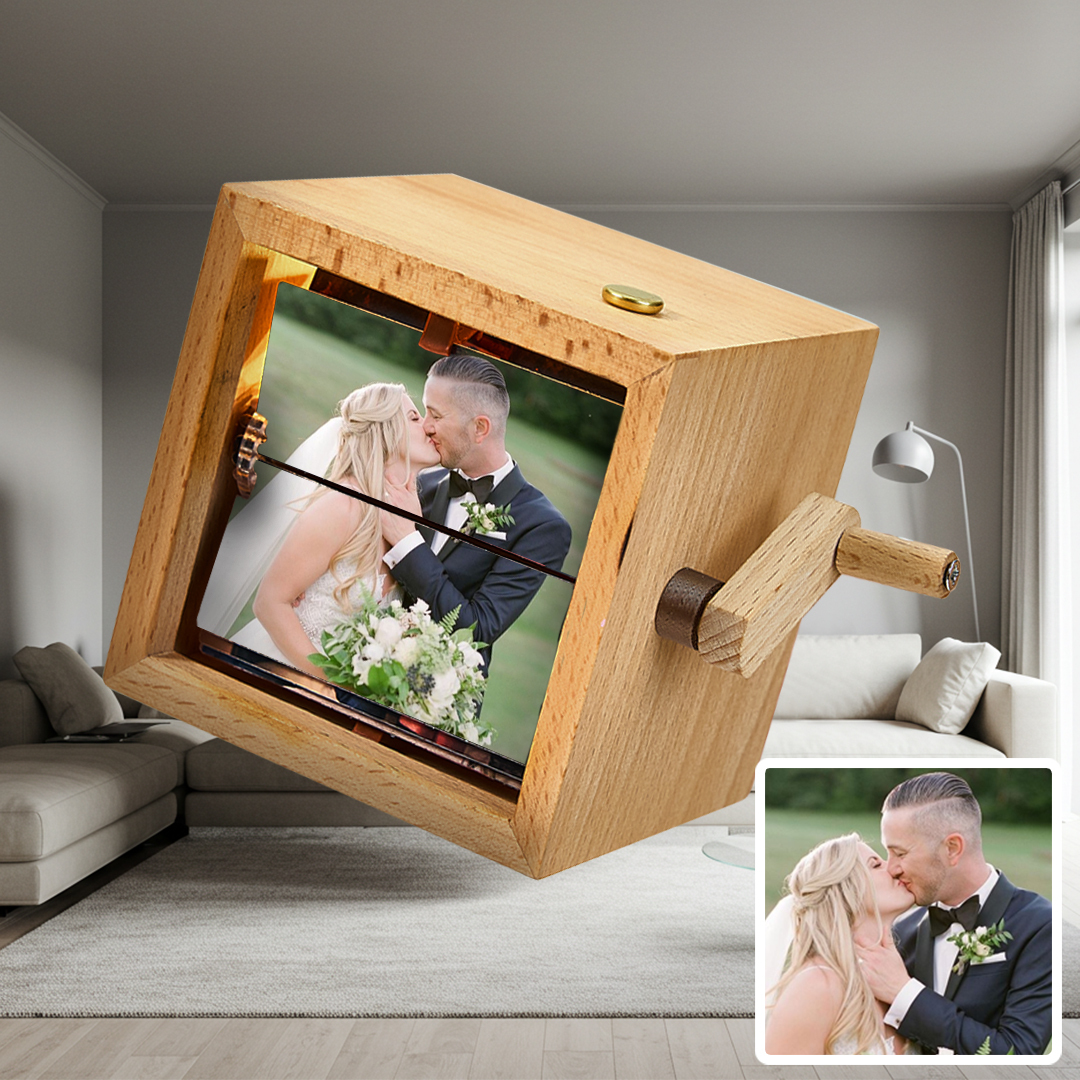 Hand-crank Animation Machine Custom Photo Flipbook Box Wedding Gifts