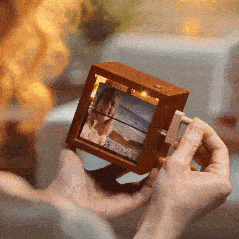 [Copy]Custom Photo Flipbook Frame Animation Machine Mechanical Hand-cranked Flipbook Box Photo Album Baby Photo Cube Frame Baby's Firsts