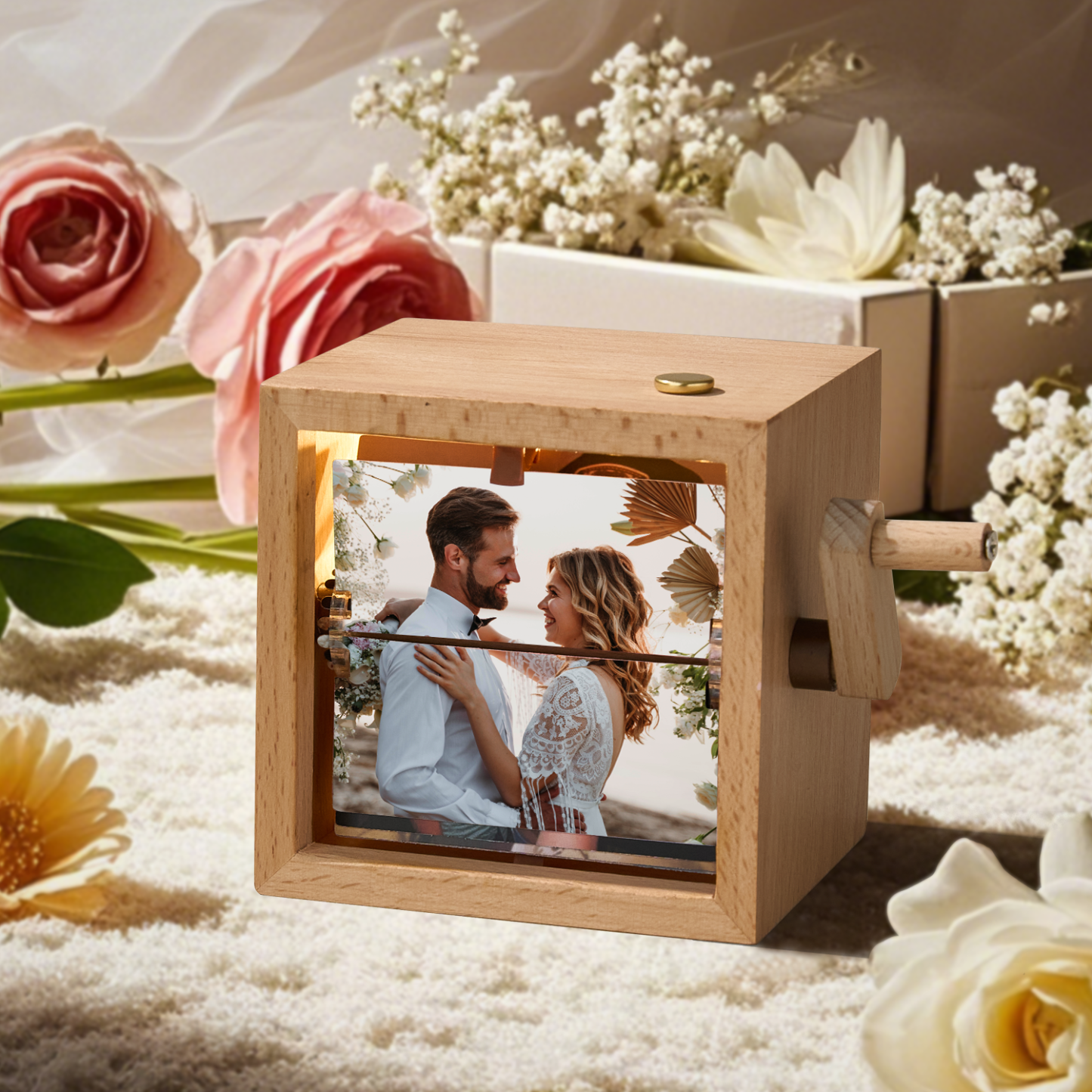 Hand-crank Animation Machine Custom Photo Flipbook Box Wedding Gifts