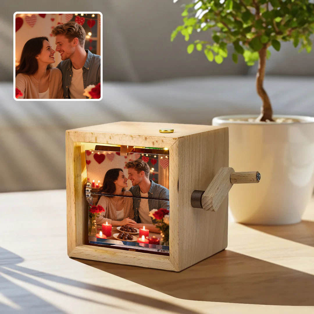 Hand-crank Animation Machine Custom Photo Flipbook Box Wedding Gifts