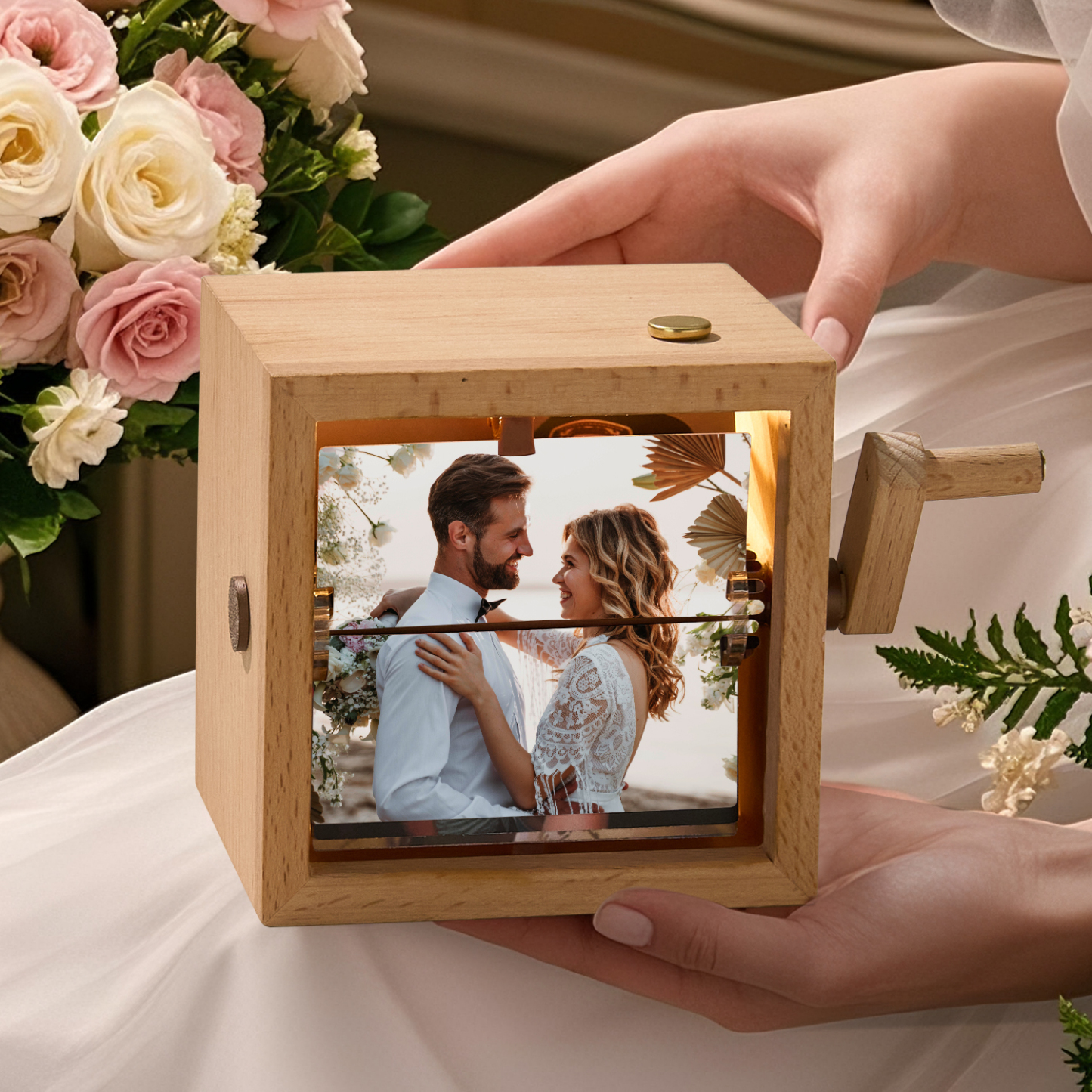 Hand-crank Animation Machine Custom Photo Flipbook Box Wedding Gifts
