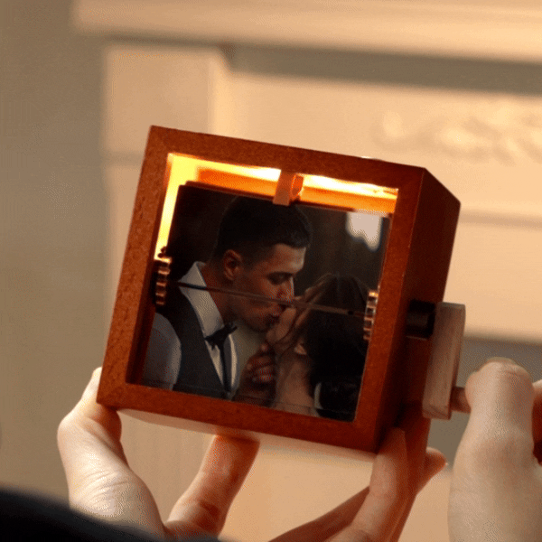Hand-crank Animation Machine Custom Photo Flipbook Frame Hand-cranked Flipbook Box Supports Custom Video Upload Valentine's Day Gifts