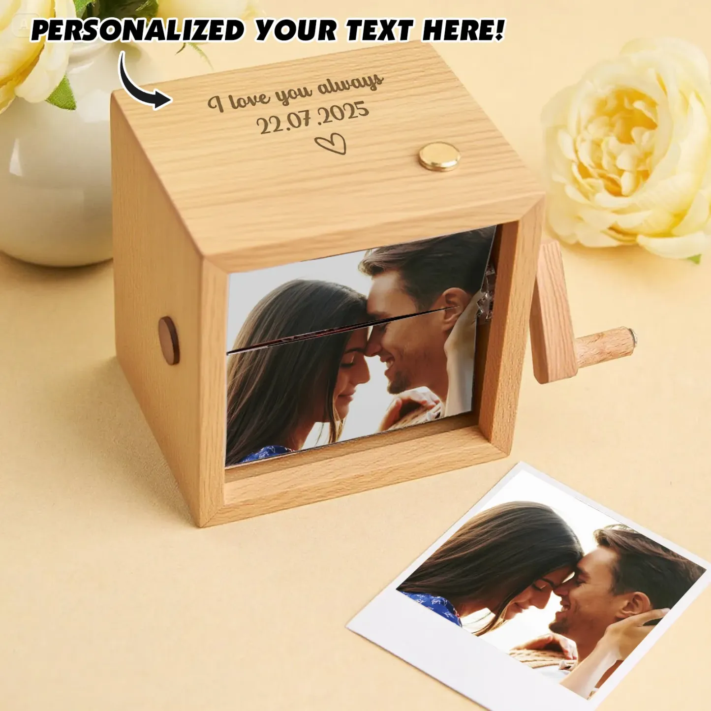 Hand-crank Animation Machine Custom Photo Flipbook Frame Hand-cranked Flipbook Box