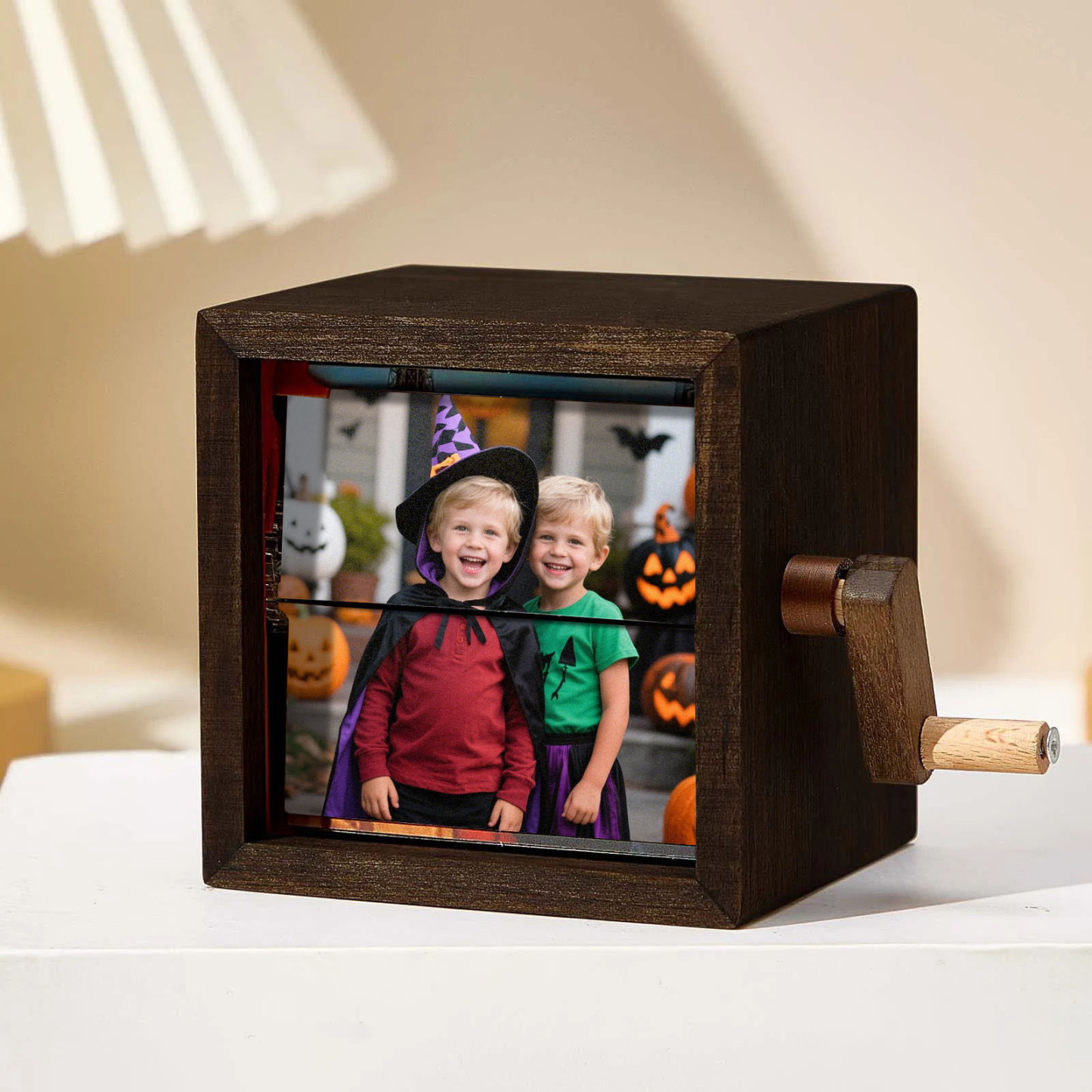 Hand-crank Animation Machine Custom Photo Flipbook Box Halloween Gift